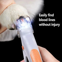 Professional LED Pet Nail Clippers – Cat, Dog, and Small Pet Nail Scissors with Precision Cutting Light