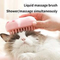 3-in-1 Electric Pet Grooming Brush – Hair Removal, Massage & Spray for Cats and Dogs