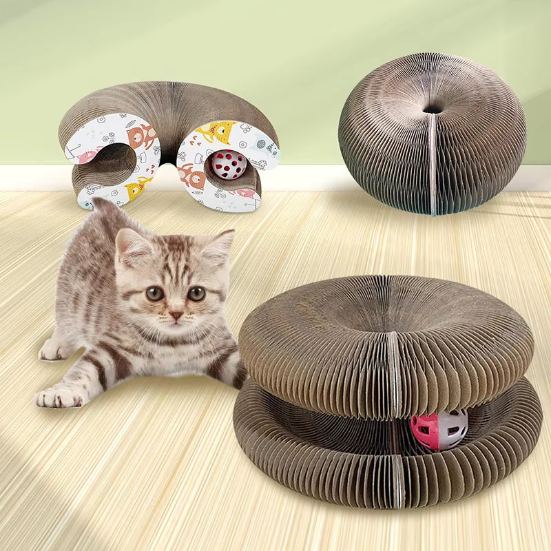 Interactive Cat Scratching Cardboard Toy